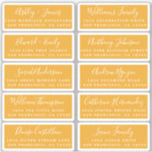 Postcard Calligraphy Wedding Guest Address Labels (Vorderseite)