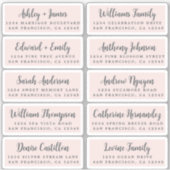 Postcard Calligraphy Wedding Guest Address Labels (Vorderseite)