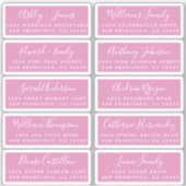 Postcard Calligraphy Wedding Guest Address Labels (Vorderseite)