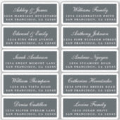 Postcard Calligraphy Wedding Guest Address Labels (Vorderseite)
