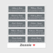 Postcard Calligraphy Wedding Guest Address Labels (Blatt)