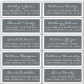 Postcard Calligraphy Wedding Guest Address Labels (Vorderseite)