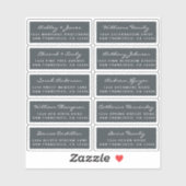 Postcard Calligraphy Wedding Guest Address Labels (Blatt)