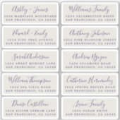 Postcard Calligraphy Wedding Guest Address Labels (Vorderseite)