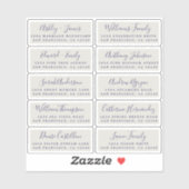 Postcard Calligraphy Wedding Guest Address Labels (Blatt)