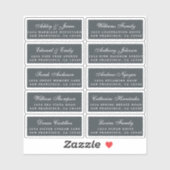 Postcard Calligraphy Wedding Guest Address Labels (Blatt)