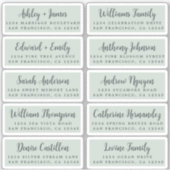 Postcard Calligraphy Wedding Guest Address Labels (Vorderseite)