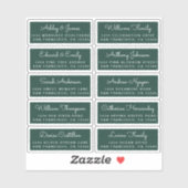 Postcard Calligraphy Wedding Guest Address Labels (Blatt)