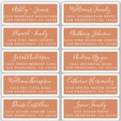 Postcard Calligraphy Wedding Guest Address Labels (Vorderseite)