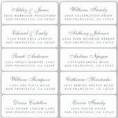 Postcard Calligraphy Wedding Guest Address Labels (Vorderseite)