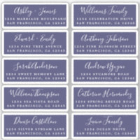 Postcard Calligraphy Wedding Guest Address Labels
