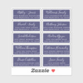 Postcard Calligraphy Wedding Guest Address Labels (Blatt)