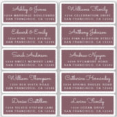 Postcard Calligraphy Wedding Guest Address Labels (Vorderseite)