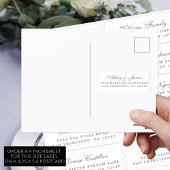 Postcard Calligraphy Wedding Guest Address Labels