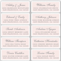 Postcard Calligraphy Wedding Guest Address Labels