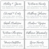 Postcard Calligraphy Wedding Guest Address Labels (Vorderseite)