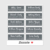 Postcard Calligraphy Wedding Guest Address Labels (Blatt)