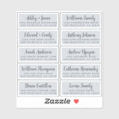 Postcard Calligraphy Wedding Guest Address Labels (Blatt)