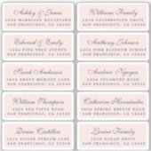Postcard Calligraphy Wedding Guest Address Labels (Vorderseite)