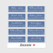 Postcard Calligraphy Wedding Guest Address Labels (Blatt)