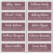 Postcard Calligraphy Wedding Guest Address Labels (Vorderseite)