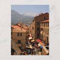 Postcard Calvi Town, Korsika Island, Frankreich