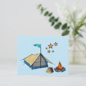 Postcard Camping Postkarte (Stehend Vorderseite)
