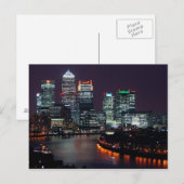 Postcard Canary Wharf, London UK Postkarte (Vorne/Hinten)