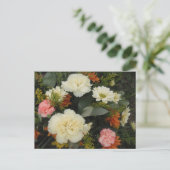 Postcard Carnation Bouquet Postkarte (Stehend Vorderseite)