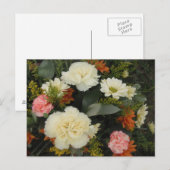 Postcard Carnation Bouquet Postkarte (Vorne/Hinten)