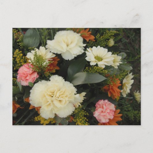 Postcard Carnation Bouquet Postkarte (Vorderseite)