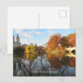 POSTCARD Central Park Reflections New York City Postkarte (Vorne/Hinten)
