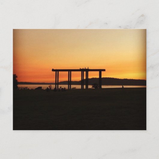 Postcard - Chambers Bay Sunset Postkarte (Vorderseite)