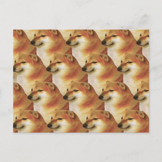Postcard Cheems Meme Postkarte (Vorderseite)
