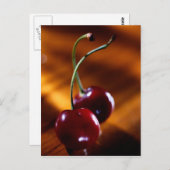 POSTCARD CHERRY PAIR POSTKARTE (Vorne/Hinten)
