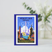 Postcard Chicago Greetings Vintag Postkarte (Stehend Vorderseite)