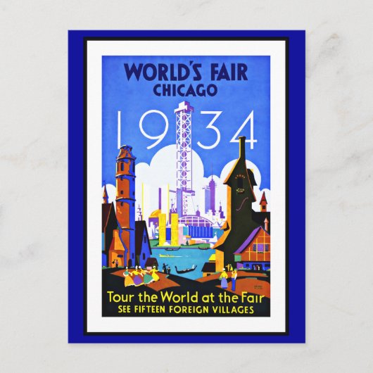 Postcard Chicago Greetings Vintag Postkarte (Vorderseite)