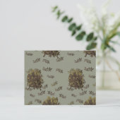 Postcard Ciervo con moños Postkarte (Stehend Vorderseite)