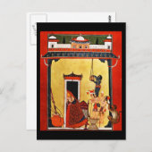 Postcard-Classic Art-Indischer Maler 17 Postkarte (Vorne/Hinten)