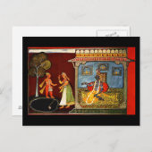 Postcard-Classic Art-Indischer Maler 22 Postkarte (Vorne/Hinten)