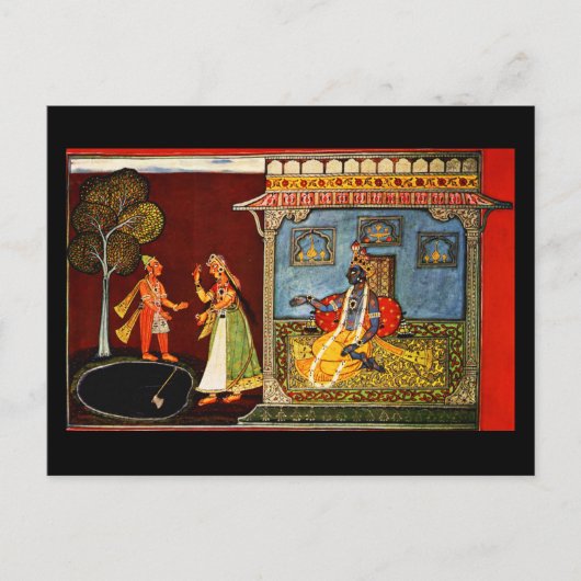 Postcard-Classic Art-Indischer Maler 22 Postkarte (Vorderseite)