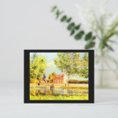 Postcard-Classic Art-Sisley 4 Postkarte (Stehend Vorderseite)