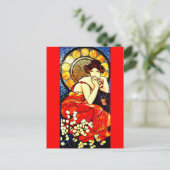 Postcard-Classic/Vintag-Alphonse Mucha 59 Postkarte (Stehend Vorderseite)