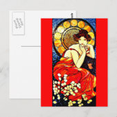Postcard-Classic/Vintag-Alphonse Mucha 59 Postkarte (Vorne/Hinten)