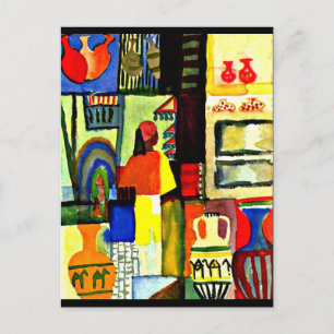 Postcard-Classic/Vintag Art-August-Macke 1 Postkarte