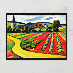 Postcard-Classic/Vintag Art-August-Macke 4 Postkarte