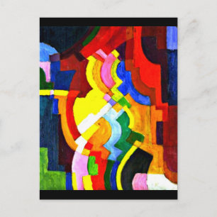 Postcard-Classic/Vintag Art-August-Macke 9 Postkarte