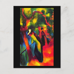 Postcard-Classic/Vintag-August-Macke 13 Postkarte