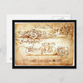 Postcard-Classic/Vintag-Leonardo da Vinci 3 Postkarte (Vorne/Hinten)