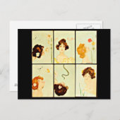 Postcard-Classic/Vintag-Raphael Kirchner 40 Postkarte (Vorne/Hinten)